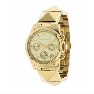 Women’s Michael Kors Runway Gold Steel Pyramid Stud Watch